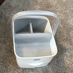 OXO Gray and White diaper caddy